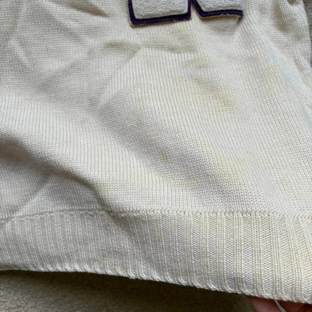 Northwestern Wool Varsity Sweater True Vintage 1950s/1960s Dehen Women's‎ Medium